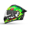 Axter D2 Glossy with inner visor full face