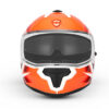 Axter D6 Bluetooth Helmet with inner visor glossy full face
